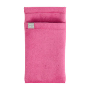 Glasses Double Case Velvet - Hot Pink