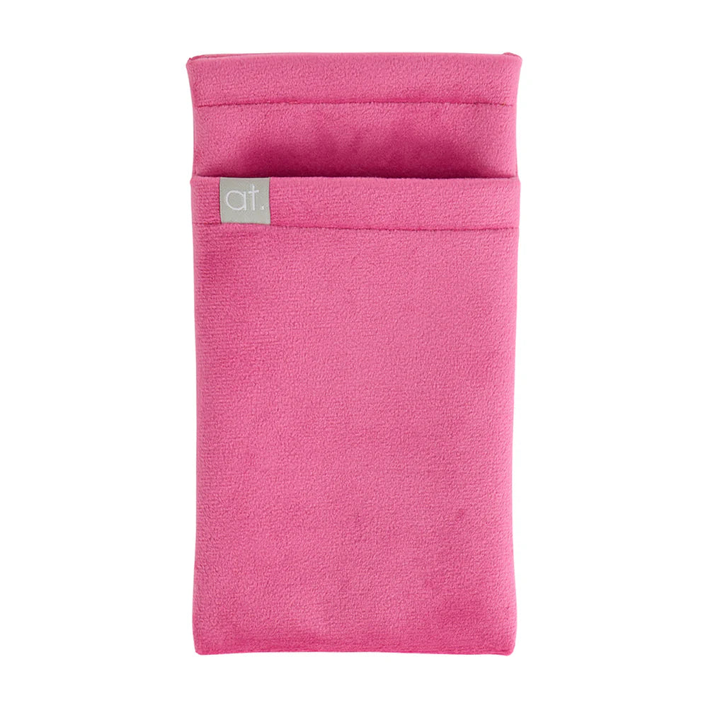 Glasses Double Case Velvet - Hot Pink