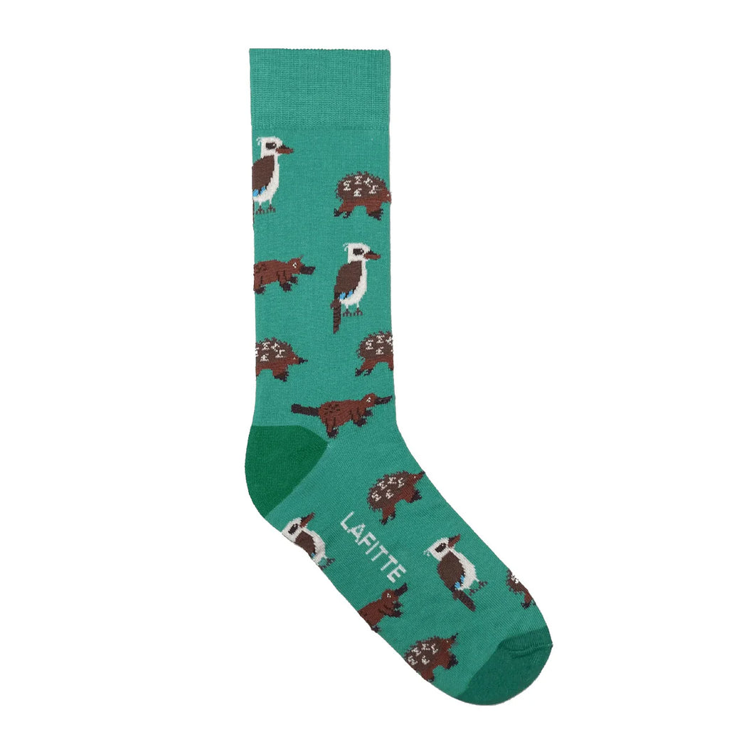 Aussie Animal Socks 6-10 Mint