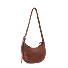 Load image into Gallery viewer, Tulip Moon Suede Bag - Brown
