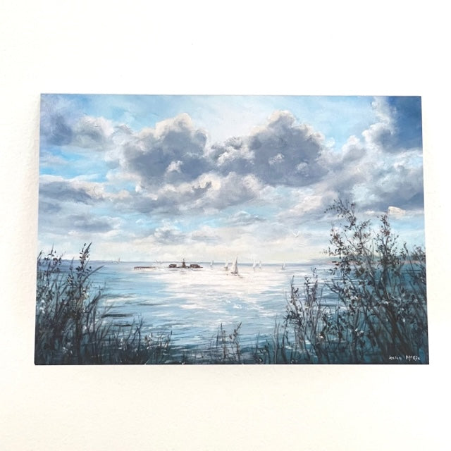 Helen McKie Card - Cloudy Afternoon, Black Rock