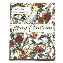 Load image into Gallery viewer, Charity Christmas Cards Pack 10 RFDS - Native Flower
