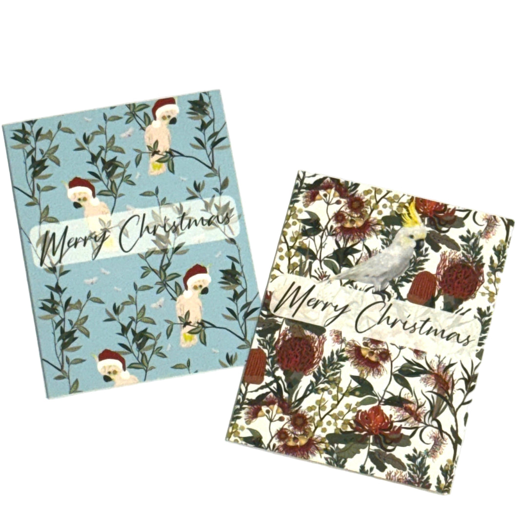 Charity Christmas Cards Pack 10 RFDS - Native Flower