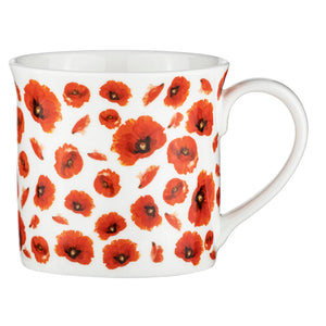 Mug - Red Poppies - Wide Flare