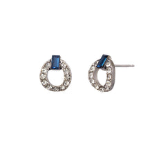 Load image into Gallery viewer, Earring - Sapphire Matilda Crystal

