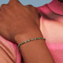 Load image into Gallery viewer, Estella Bartlett Bracelet - Green Quartz Gemstone Gold Plated

