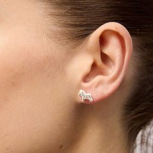 Load image into Gallery viewer, Earring - Zebra Studs
