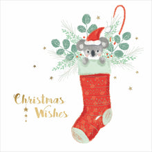 Load image into Gallery viewer, Charity Christmas Cards - BCNA Koala Stocking
