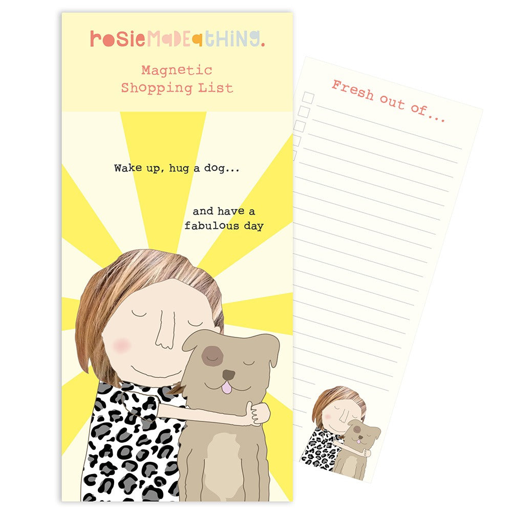 Rosie - Magnetic Shopping List : Hug a Dog
