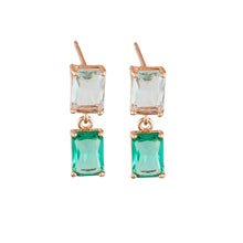Load image into Gallery viewer, Earring - Clara Crystal Green
