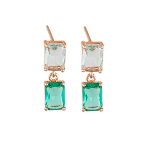Earring - Clara Crystal Green