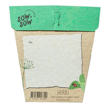 Load image into Gallery viewer, Sow &#39;n Sow Seed Greeting Card - Garden Herbs
