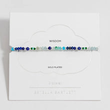 Load image into Gallery viewer, Estella Bartlett Bracelet - Blue Mixed Mini Bead Silver Plated
