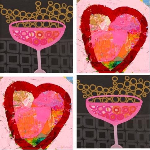 Ceramic Coaster Set : Anna Blatman - Full Heart