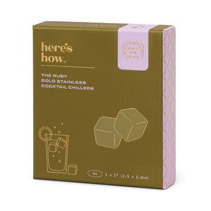 Cocktail Chillers - The Ruby Gold Stainless