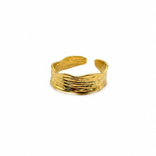 Load image into Gallery viewer, Ring - Gold Textured Cuff
