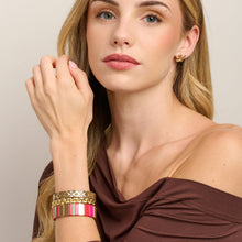 Load image into Gallery viewer, Bracelet - Earth &amp; Gold Wide Tile
