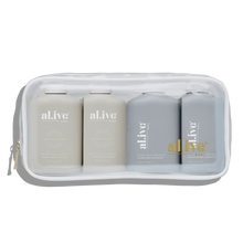 Load image into Gallery viewer, al.ive Body : Hair &amp; Body Travel Pack - Sea Cotton &amp; Coconut
