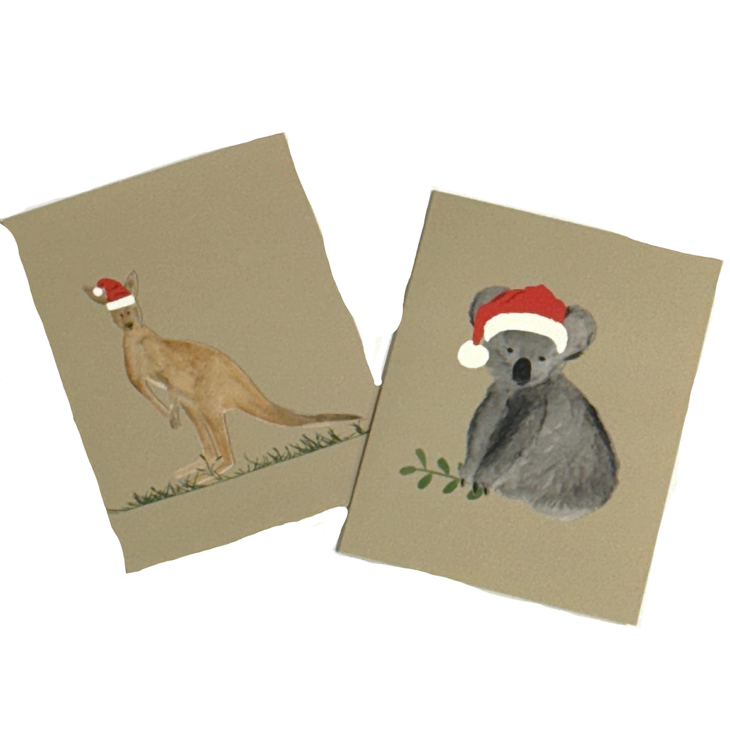 Charity Christmas Cards Pack 10 RFDS - Koala