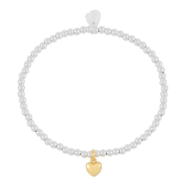 Estella Bartlett Bracelet - Puffed Heart Sienna - Gold Plated