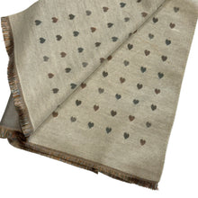 Load image into Gallery viewer, SALE : Scarf - Mini Hearts Latte (Was $35)
