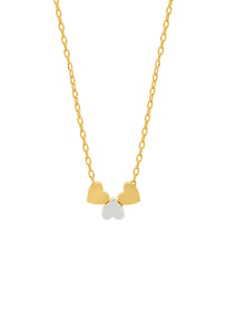 Estella Bartlett Necklace - Multi Heart - Gold Plated
