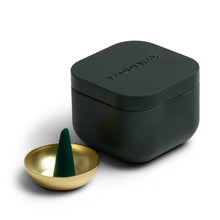 Load image into Gallery viewer, 20 Incense Cones With Gold Holder - Wild Mint &amp; Santal
