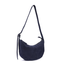 Load image into Gallery viewer, Tulip Moon Suede Bag - Navy
