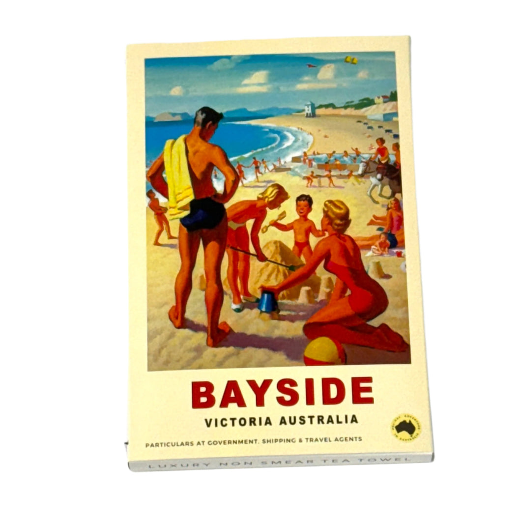 Microfibre Tea Towel - Bayside : Fun at the Beach
