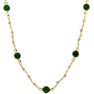 Necklace - Crystal Kate Green