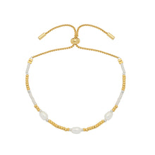 Load image into Gallery viewer, Estella Bartlett Bracelet - Pearl Station Gold Amelia

