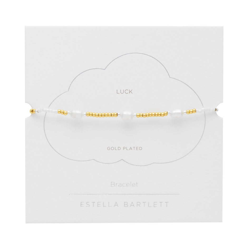 Estella Bartlett Bracelet - Pearl Station Gold Amelia