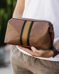 Gilbert Mens Toiletry Bag - Tobacco