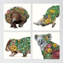 Load image into Gallery viewer, Coaster Set of 4 - Australian Bushwalk
