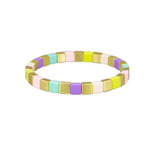 Load image into Gallery viewer, Tile Bracelet - Pink + Pastels

