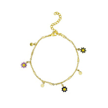 Load image into Gallery viewer, Bracelet - Multi Hanging Daisy
