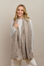 Load image into Gallery viewer, SALE : Scarf - Mini Hearts Latte (Was $35)
