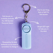 Load image into Gallery viewer, Personal Alarm Keychain - Blue
