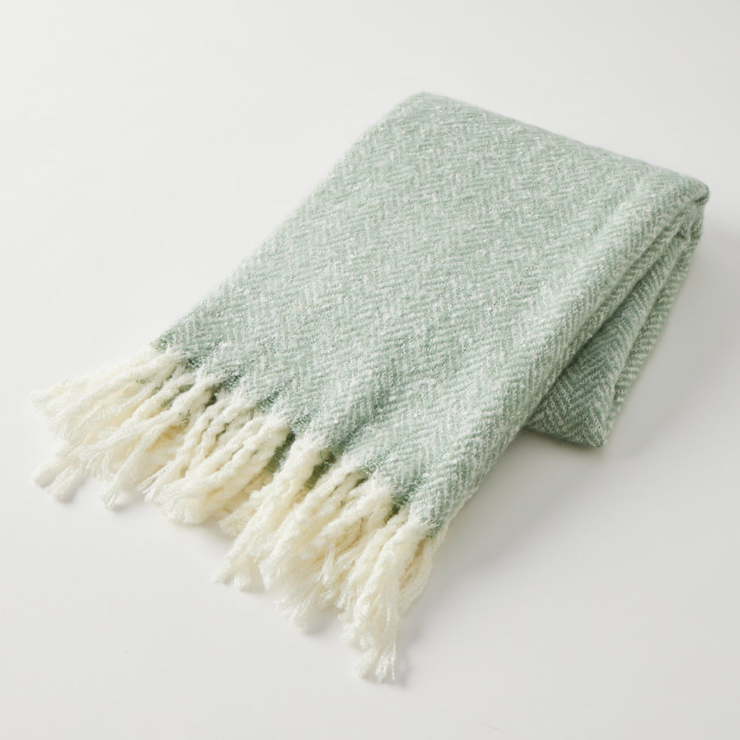 Throw - Herringbone Sage