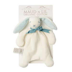 Mini Bunny Comforter - White / Stone Blue