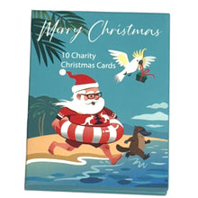 Load image into Gallery viewer, Charity Christmas Cards Pack 10 RFDS - Aussie Summer
