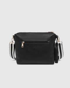 Daisy Crossbody Bag - Black Stripe