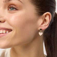 Load image into Gallery viewer, Earring - Gingham Hanging Heart Pink
