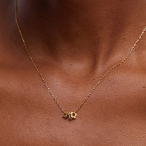 Estella Bartlett Necklace - Multi Flower Gold Plated
