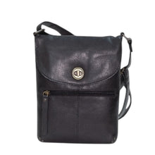 Load image into Gallery viewer, Tayla Crossbody Leather Bag - Black
