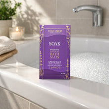 Load image into Gallery viewer, Wild Emery Single Soak Bath Salts - Soak : Bush Lavender + Geranium Bourbon
