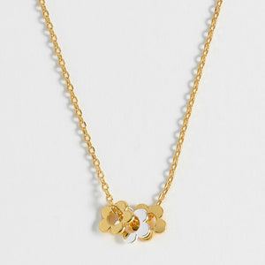 Estella Bartlett Necklace - Multi Flower Gold Plated