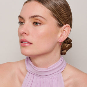 Earring - Clara Crystal Rose