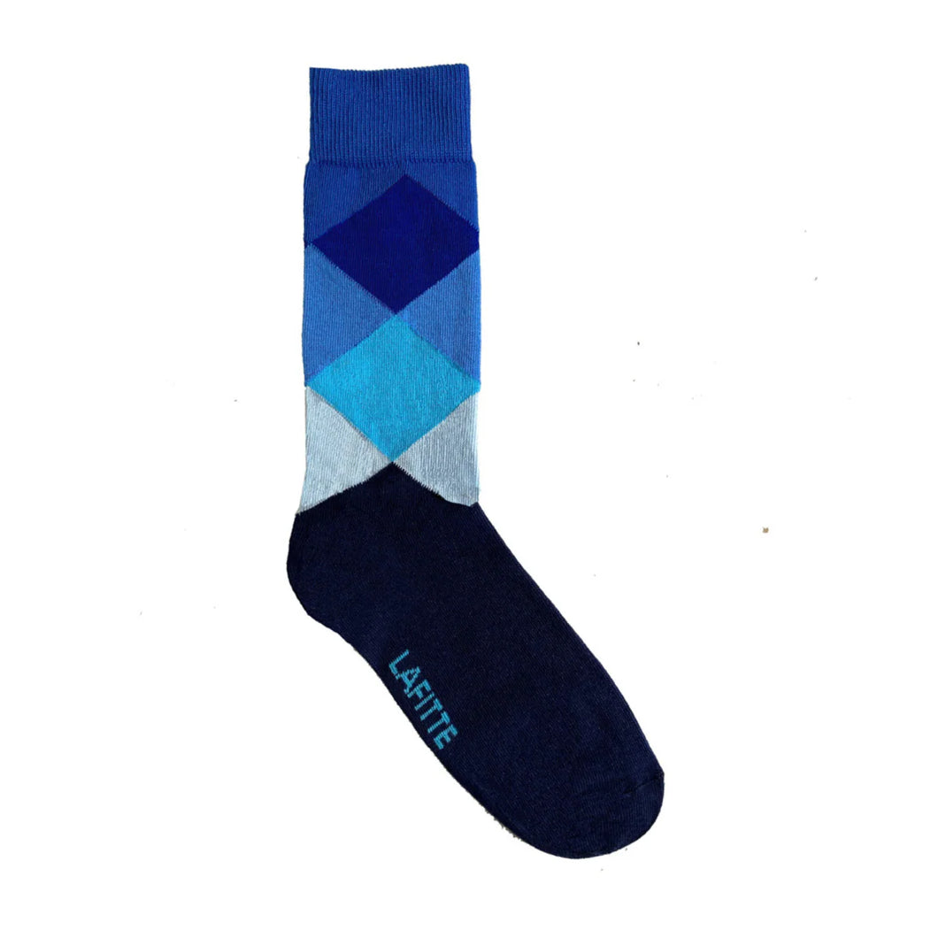 Diamonds Socks 11-14 Blue