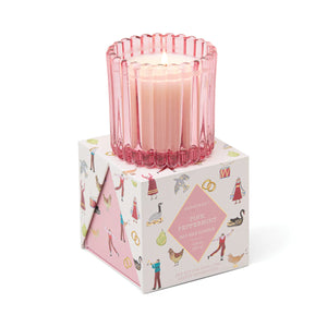 Paddywax Candle : Tinted Glass - Pink Peppermint